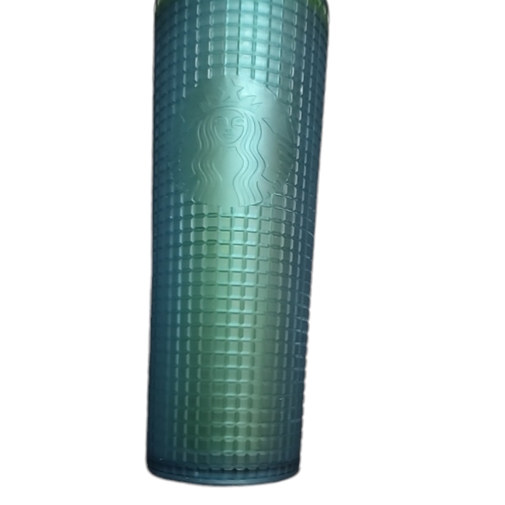 Starbucks Green Grid Disco Holiday  Cold Cup Tumbler (24oz)